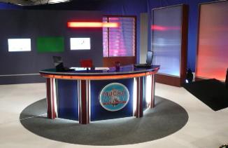 TV News Anchor Desk